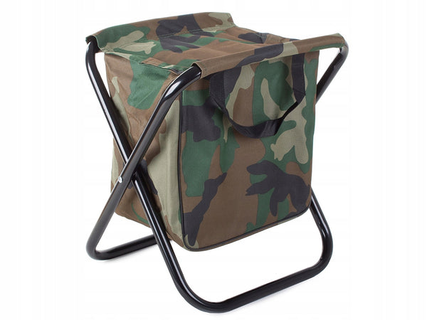 Silla Mini Taburete de Camuflaje para Pesca con Bolsillo incluido