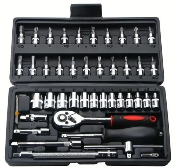 46 Piece Steel Mule Black Tool Kit