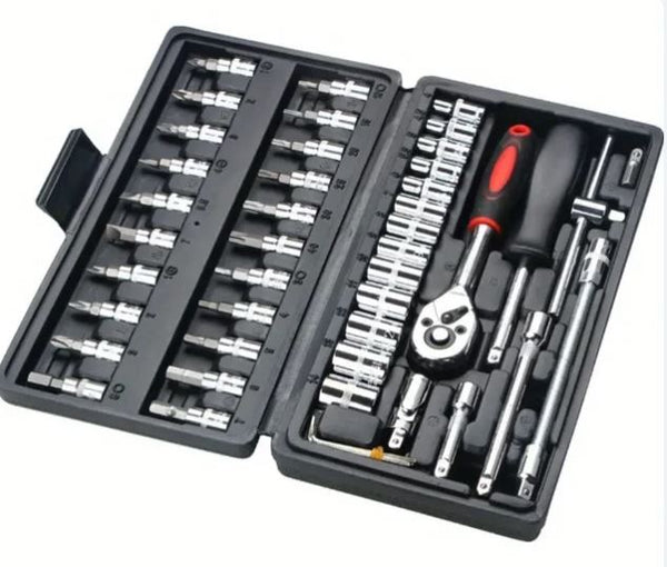 46 Piece Steel Mule Black Tool Kit