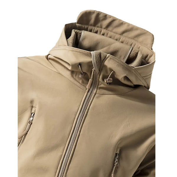 Chaqueta Táctica Militar Impermeable Caqui Steel Mule