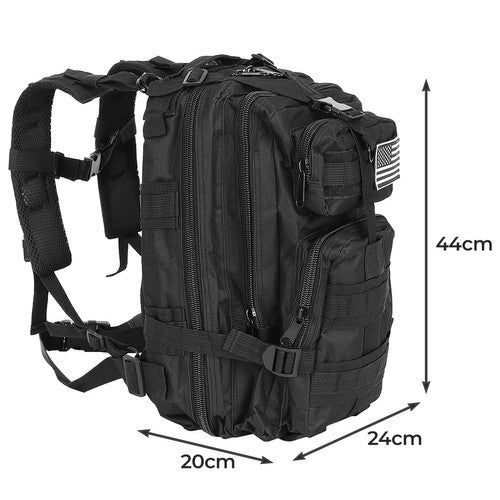 Mochila Táctica Militar 26L Black OPS