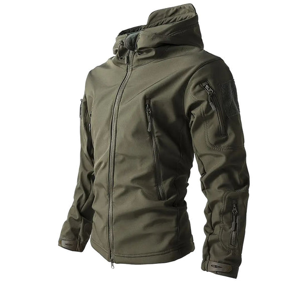 Chaqueta Táctica Militar Impermeable Army Green Steel Mule