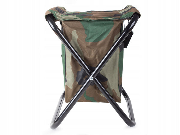 Silla Mini Taburete de Camuflaje para Pesca con Bolsillo incluido