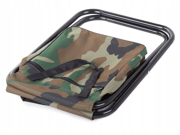 Silla Mini Taburete de Camuflaje para Pesca con Bolsillo incluido