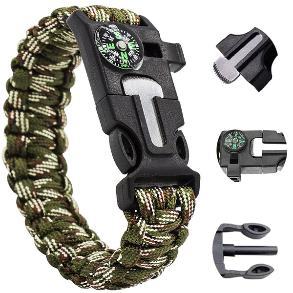 5 in 1 Survival Bracelet