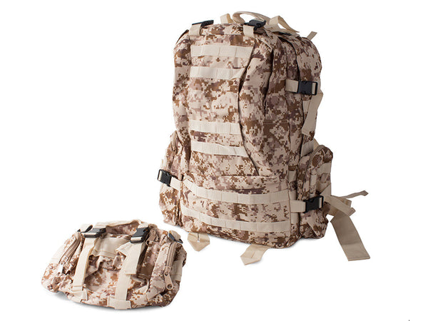 Mochila Táctica Militar De Supervivencia 48.5L Digital Desert