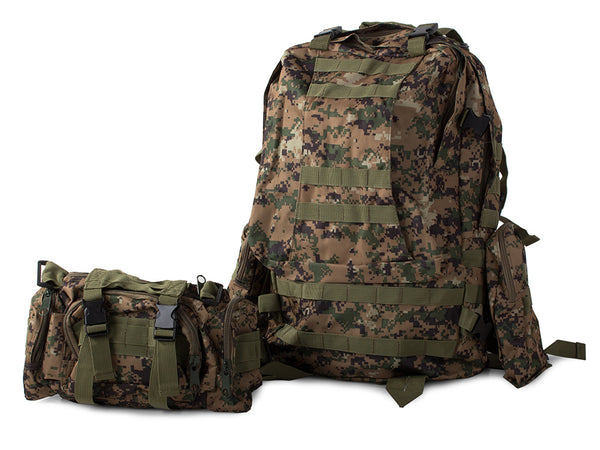 Mochila Táctica Militar De Supervivencia 48.5L Digital Green Camo