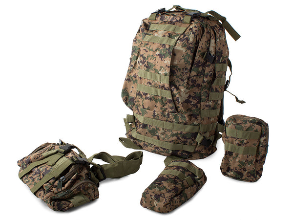 Mochila Táctica Militar De Supervivencia 48.5L Digital Green Camo