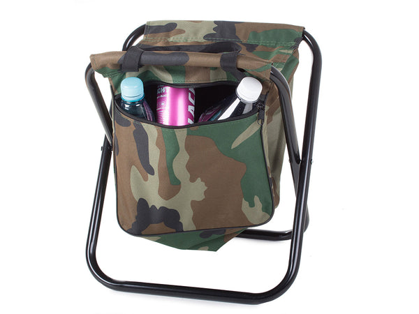 Silla Mini Taburete de Camuflaje para Pesca con Bolsillo incluido