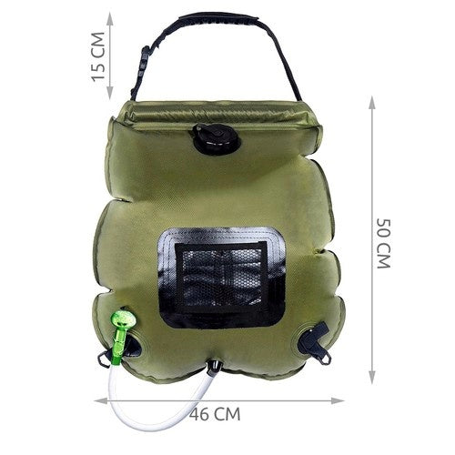 Ducha Solar 20L Verde Militar