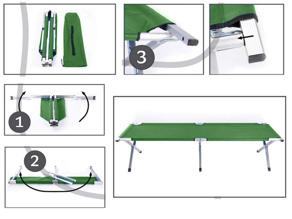 Cama Plegable Tipo Catre para Campo