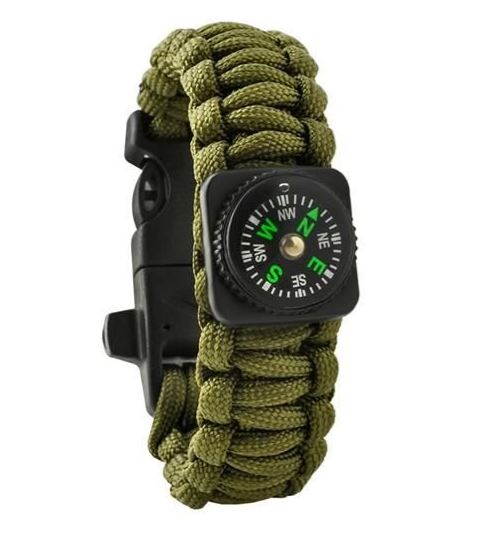 Pulsera de Supervivencia 5 en 1 - Verde