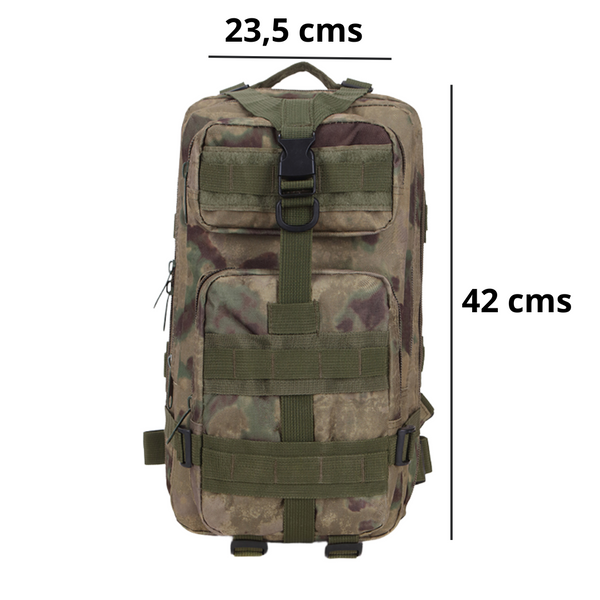 Mochila Táctica Militar 26L Green Ruins Steel Mule