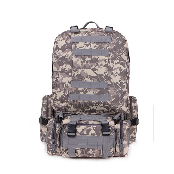 Mochila Táctica Militar De Supervivencia 48.5L Gris Digital