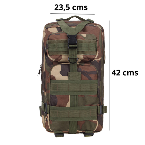 Mochila Táctica Militar 26L Woodland Steel Mule